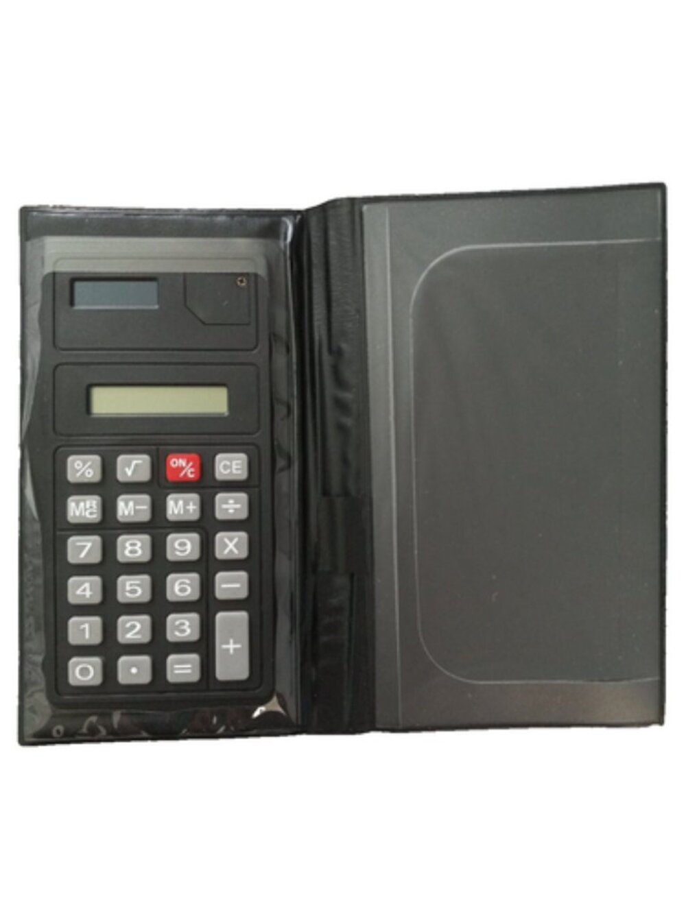 Checkbook Cover with Built-In Calculator Pen Holder Checkbook Organizer Wallet